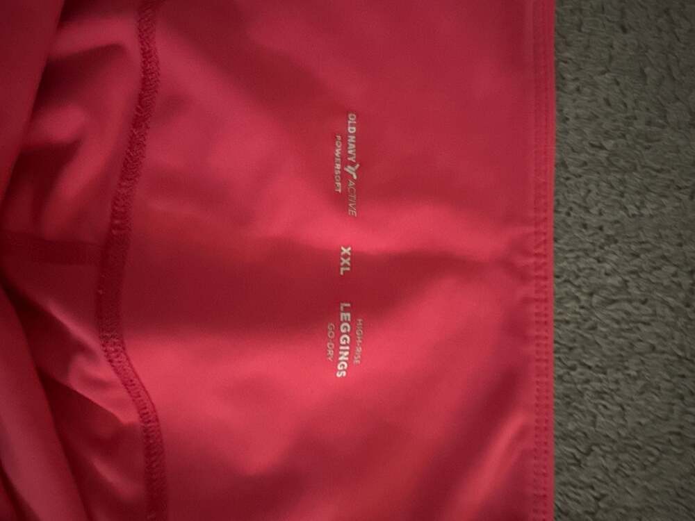 Old Navy Active Women's PowerSoft Go-Dry High-Rise Leggings, Pink - XXL